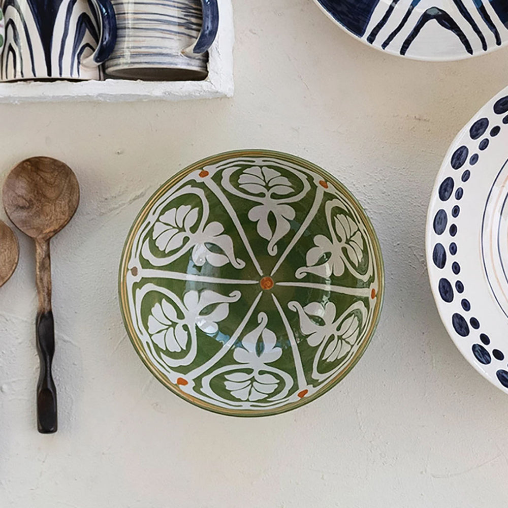 Hand Painted Stoneware Bowl