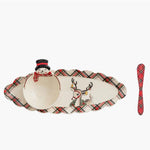 Tartan Tidbit Tray Set