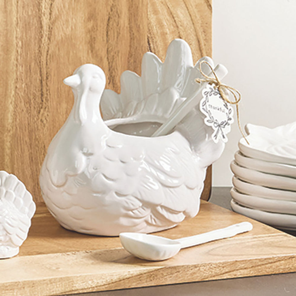 Holiday Turkey Gravy Bowl and Ladle