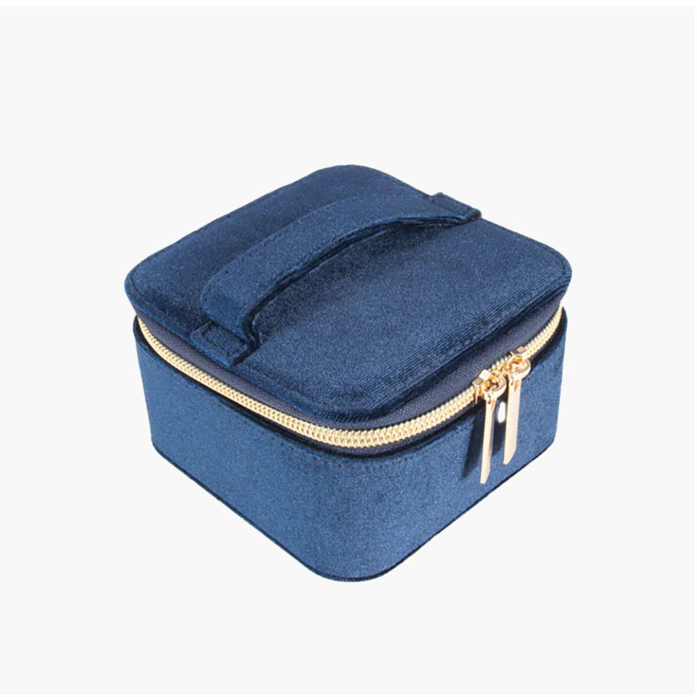 Cube Jewelry Holder - Velvet Navy