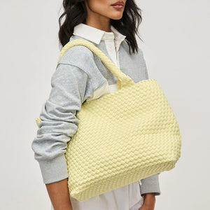 Medium Woven Tote - Butter