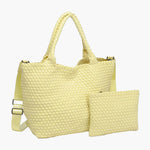 Medium Woven Tote - Butter