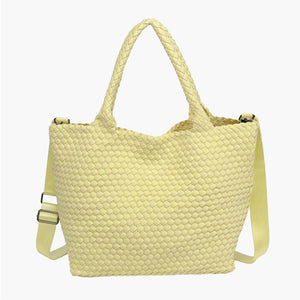 Medium Woven Tote - Butter
