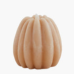 Flameless White Pumpkin Candle