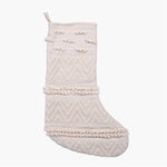 Woven Cotten Blend Christmas Stocking