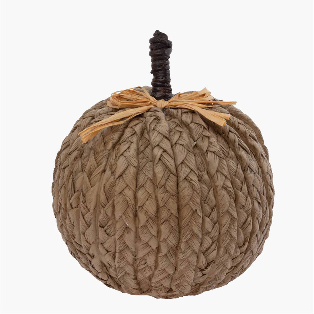 Natural Woven Pumpkin