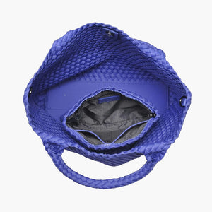 Medium Woven Tote - Periwinkle