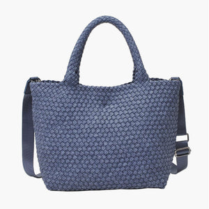 Medium Woven Tote - Dark Denim