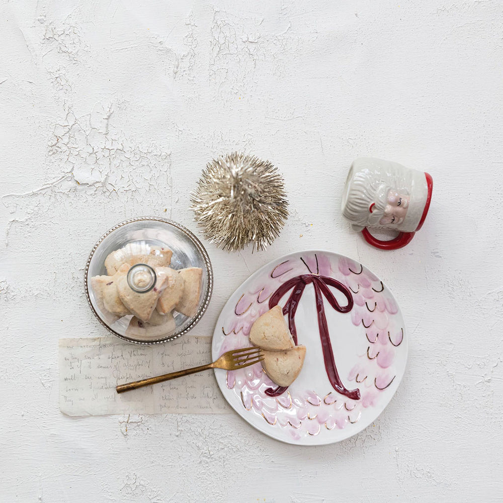 Serving Plate with Wreath and Bow