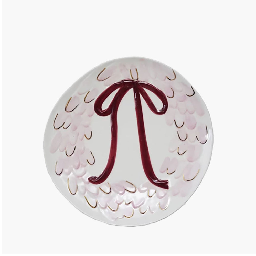 Serving Plate with Wreath and Bow