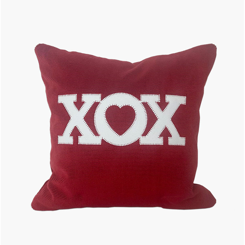 XOXO down pillow