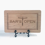 Bar's Open Maple Cutting Board