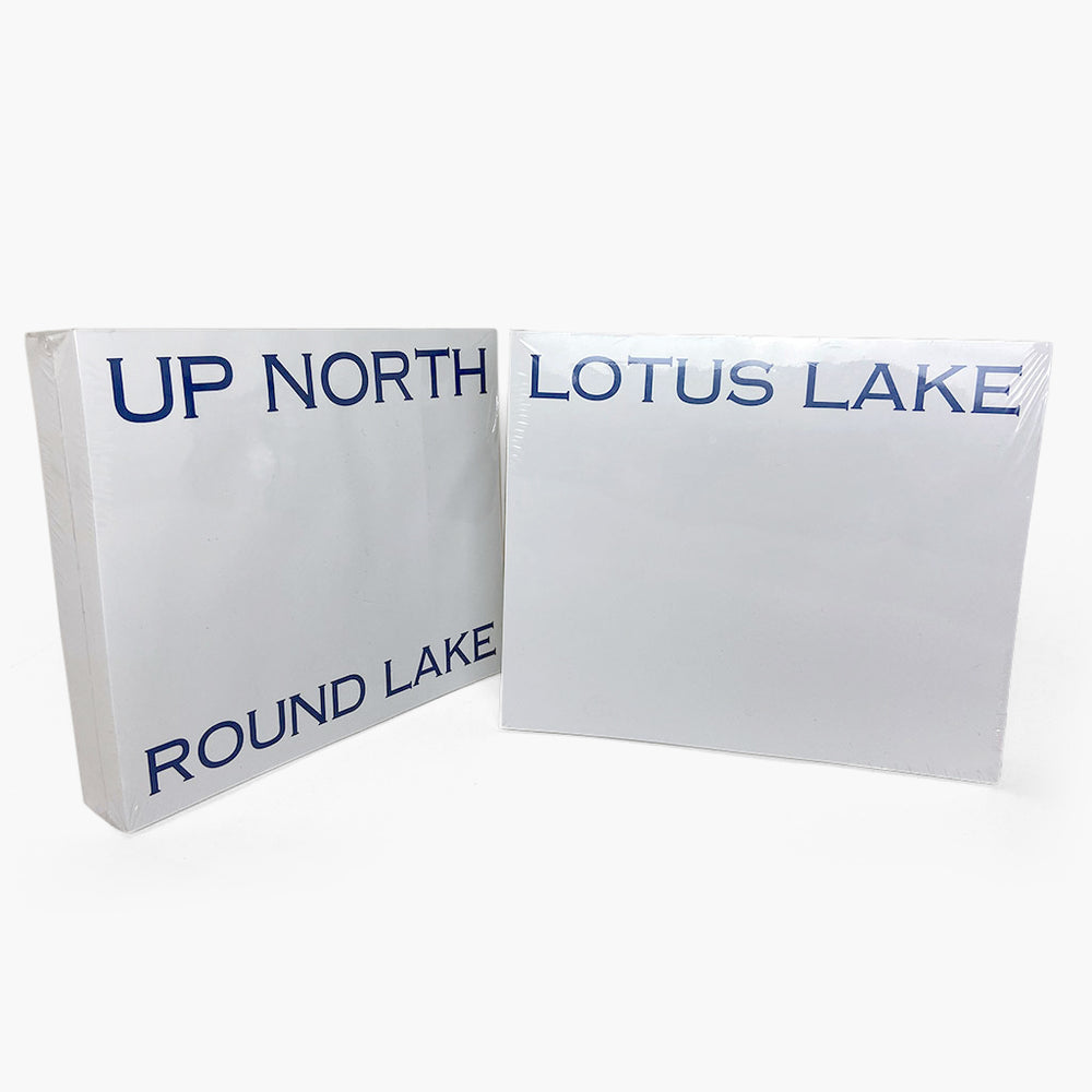 personalized lake notepad