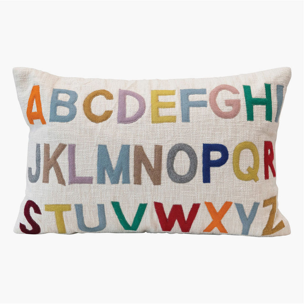 alphabet pillow