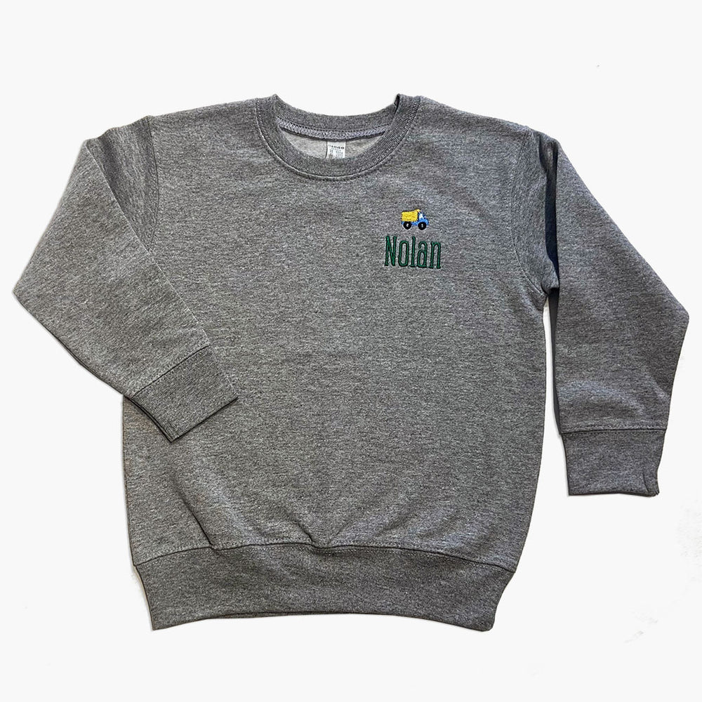 Personalized Kid's Sweatshirt - Gray