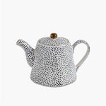 polka dot ceramic teapot