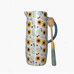 sunflower pitcher, floral pitcher set