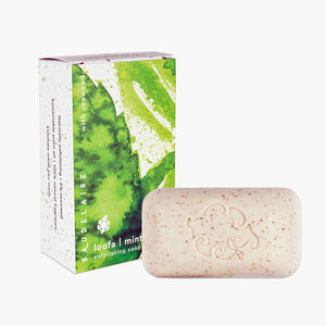 loofa soap, mint soap