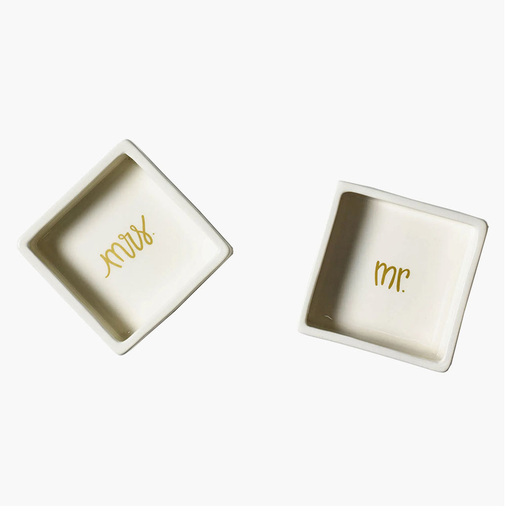 mr and mrs jewelry bowls