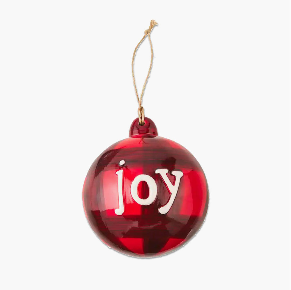 Buffalo Check Joy Ornament