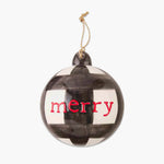 Buffalo Check Merry Ornament