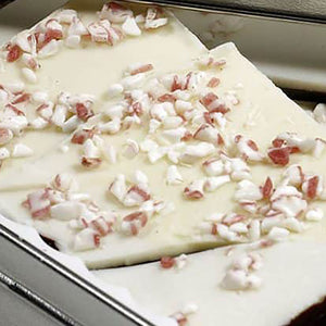 peppermint bark, peppermint candy, decadent dessert, sweet treat, white chocolate,  holiday treat