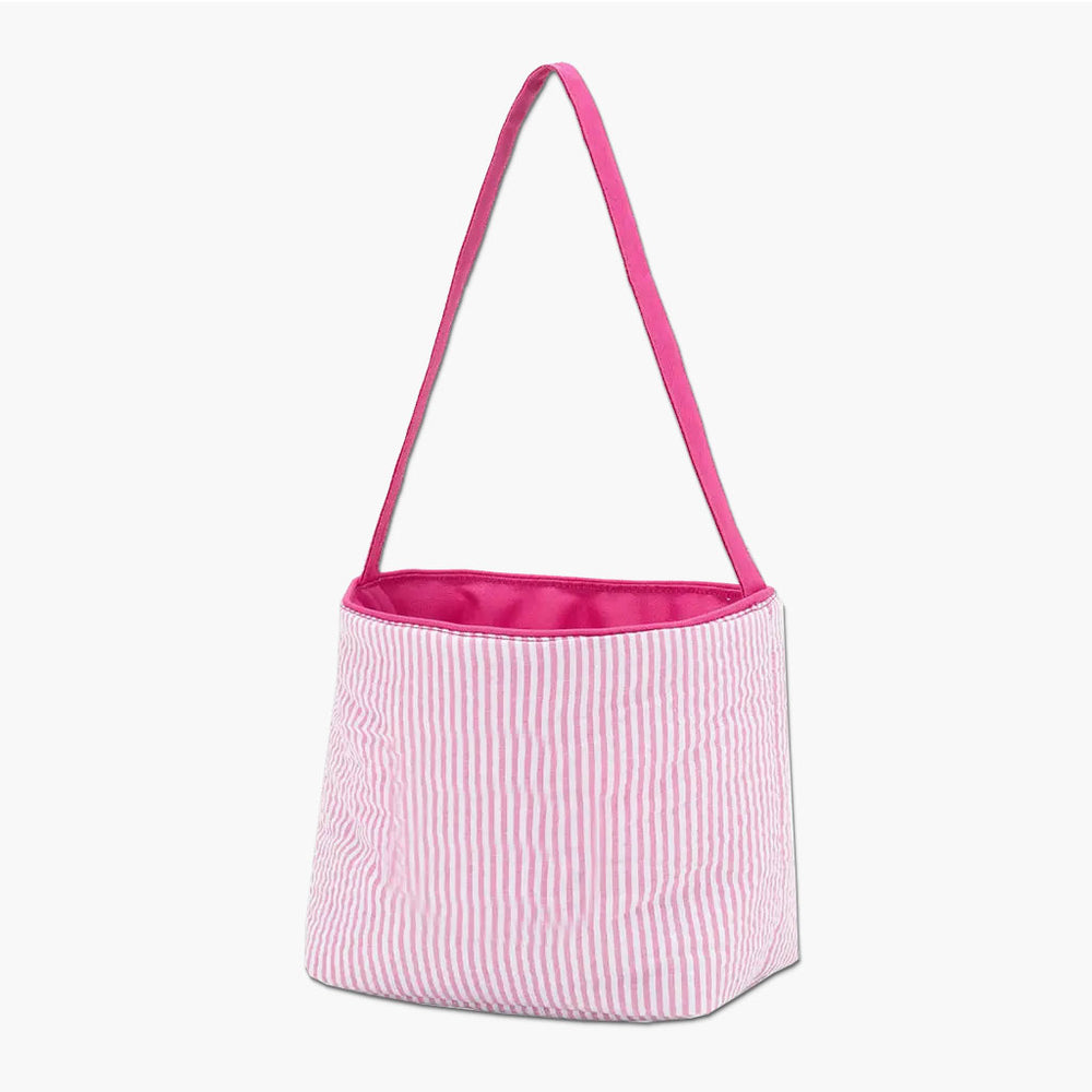Embroidered Seersucker Bucket