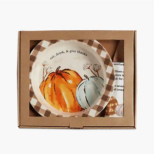 Pumpkin Pie Plate Set