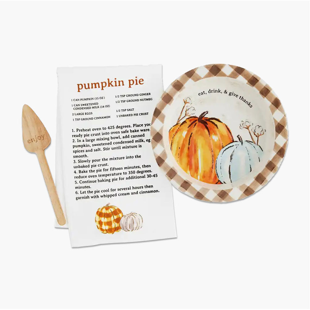 Pumpkin Pie Plate Set