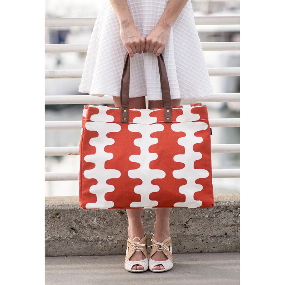 
            
                Load image into Gallery viewer, carryall tote, travel tote, orange tote, tangerine tote, canvas tote
            
        