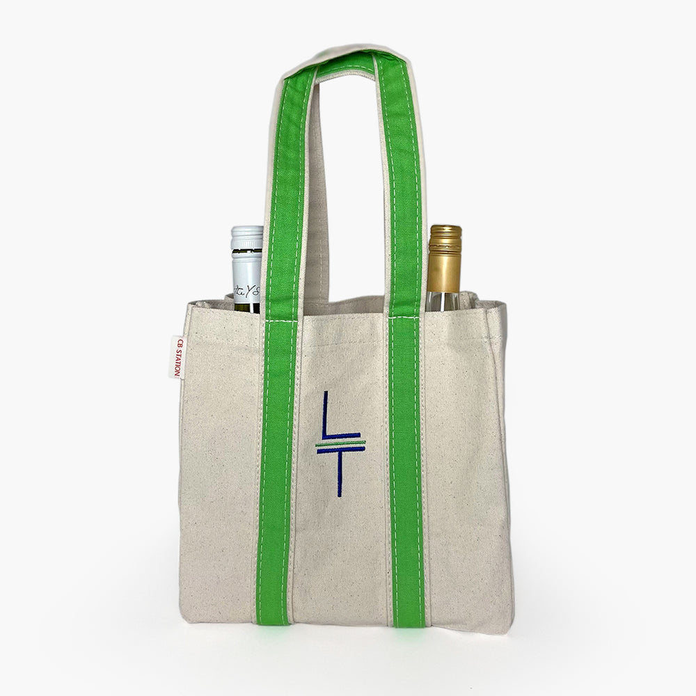 Wine Tote with Initials